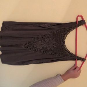 olive green tank top. the back is the first pic